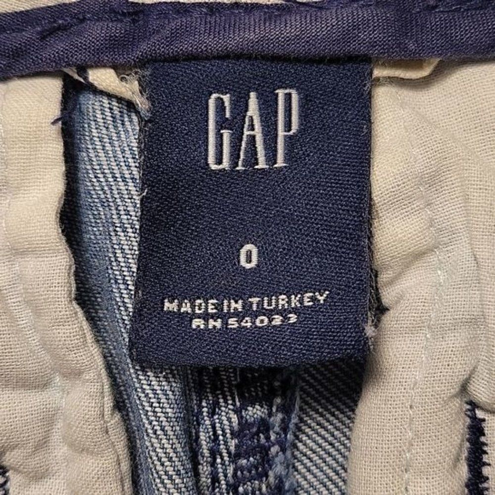 GAP Button Pocket Denim Capris Sz 0 - Picture 9 of 10